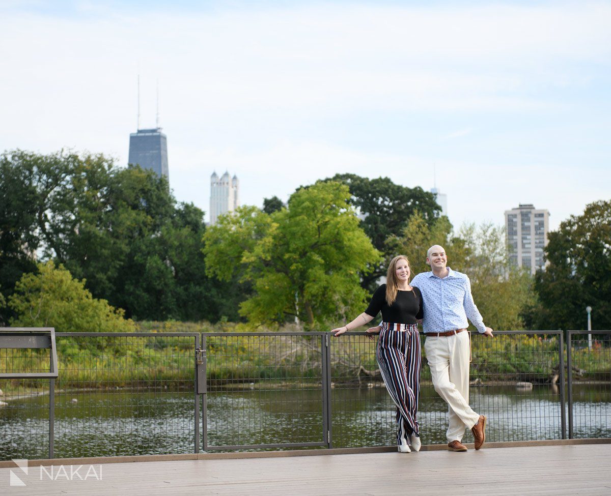 Lincoln park engagement pictures south pond proposal