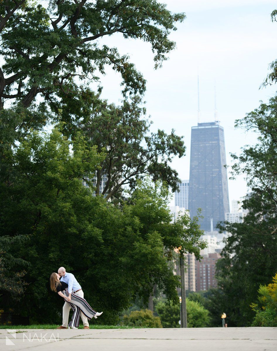 Lincoln park engagement pictures south pond proposal