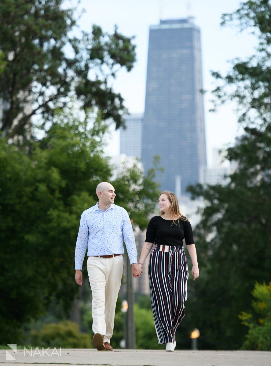 Lincoln park engagement photos south pond proposal