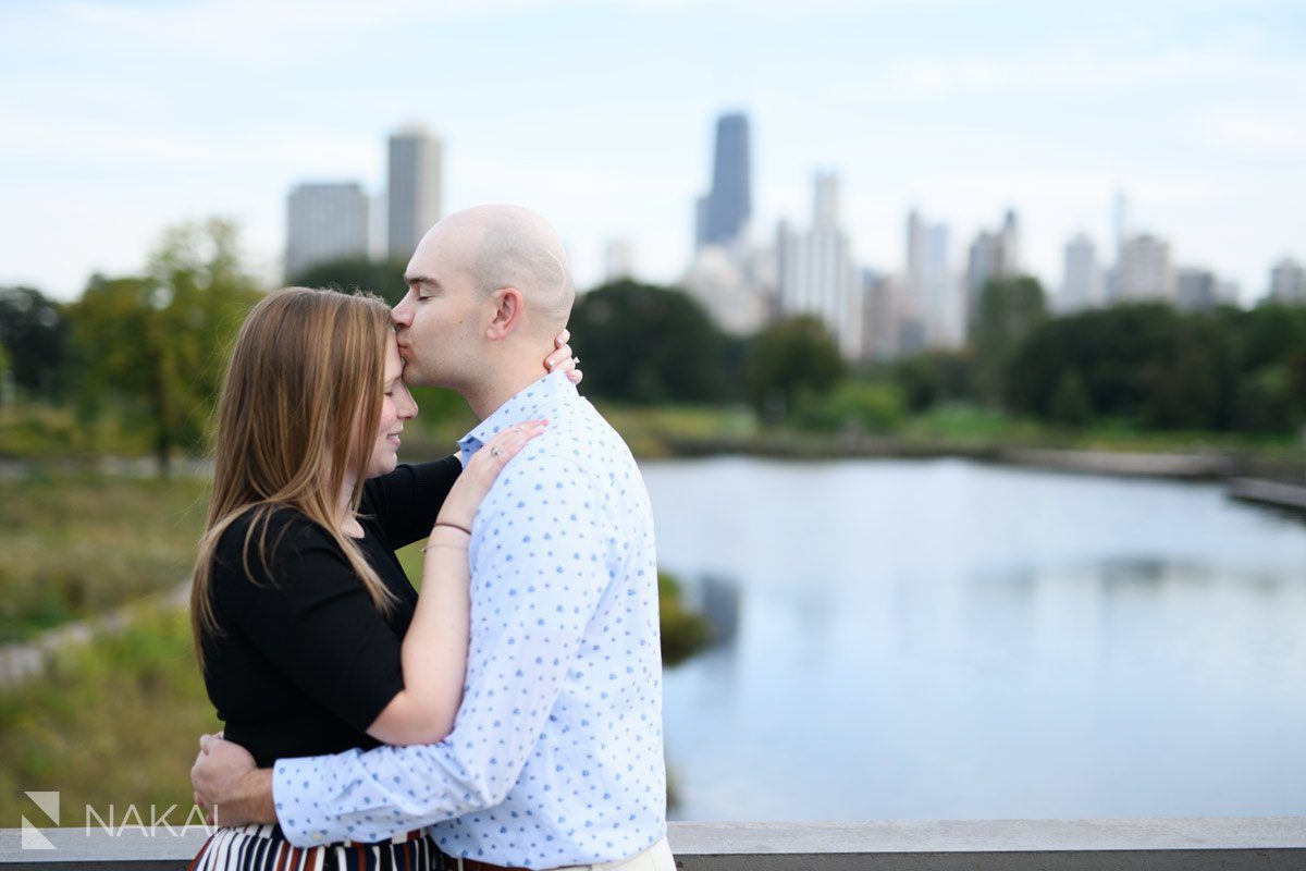 Lincoln park south pond engagement photos  proposal