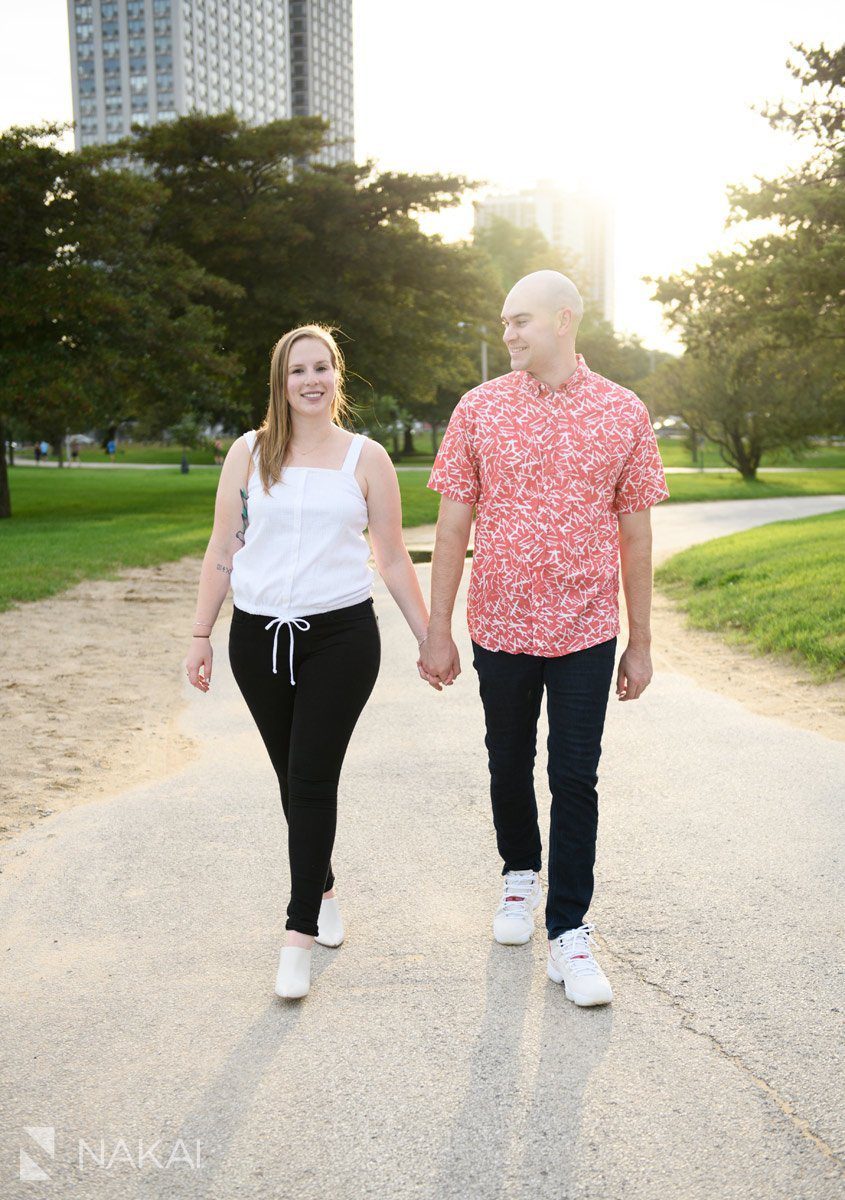 north ave beach engagement photos proposal