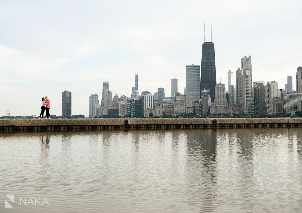 north ave beach engagement photos proposal