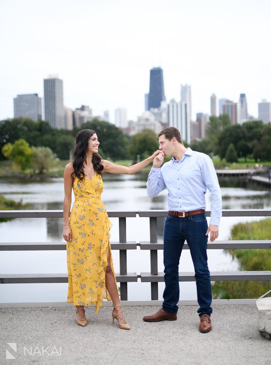best chicago engagement photographer Lincoln park south pond
