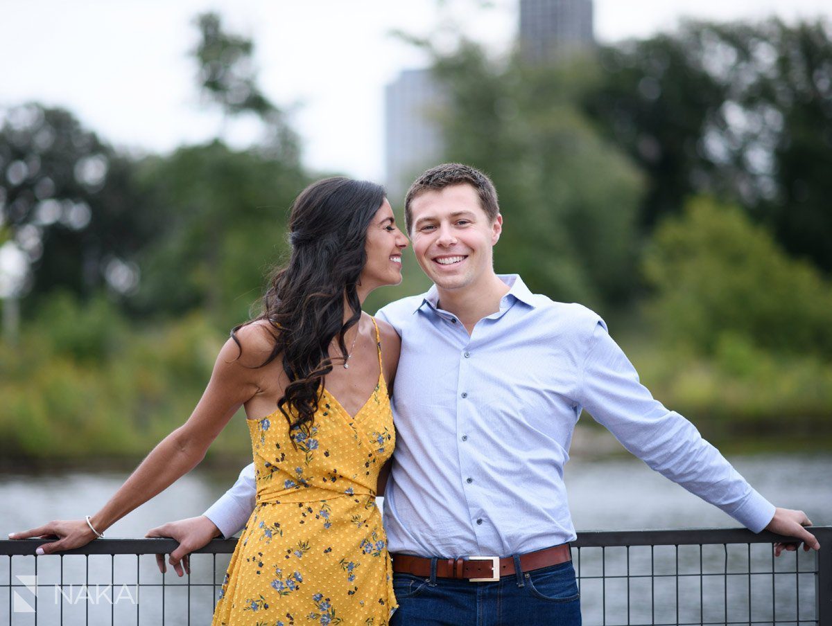 best chicago engagement photo Lincoln park south pond