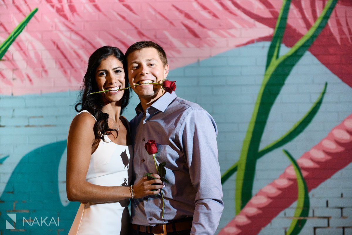 best night time chicago engagement photographer 