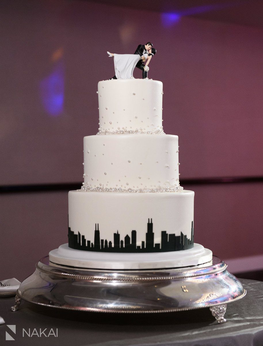 the Gwen chicago wedding photo cake reception