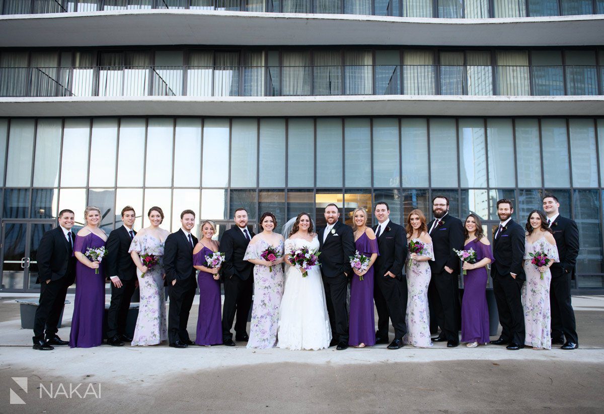 Radisson blu chicago wedding pictures bridal party