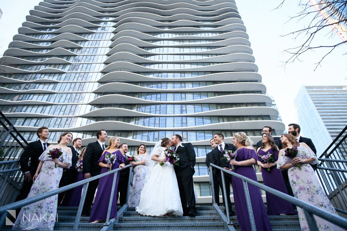 Radisson blu chicago wedding photographer bridal party