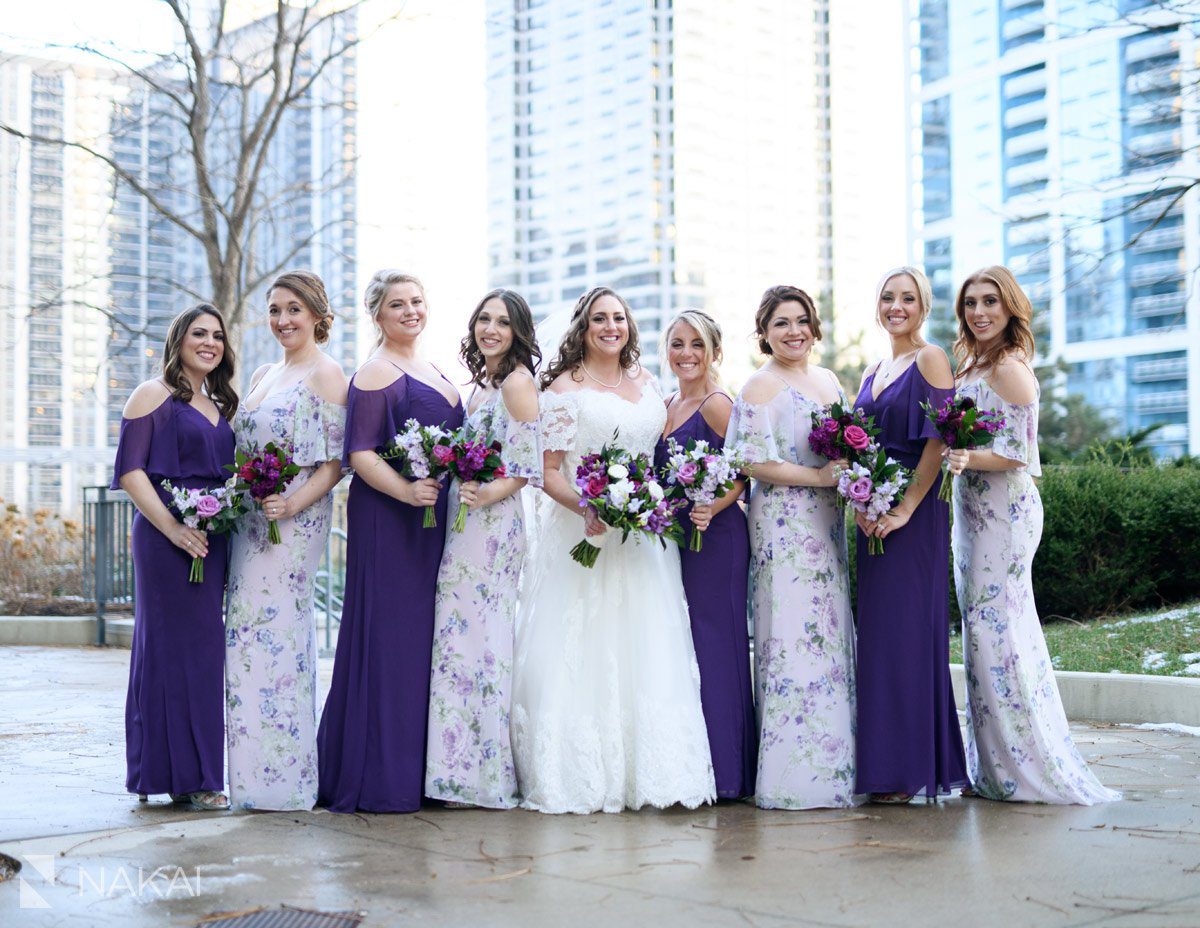 Radisson blu chicago wedding pictures bridal party