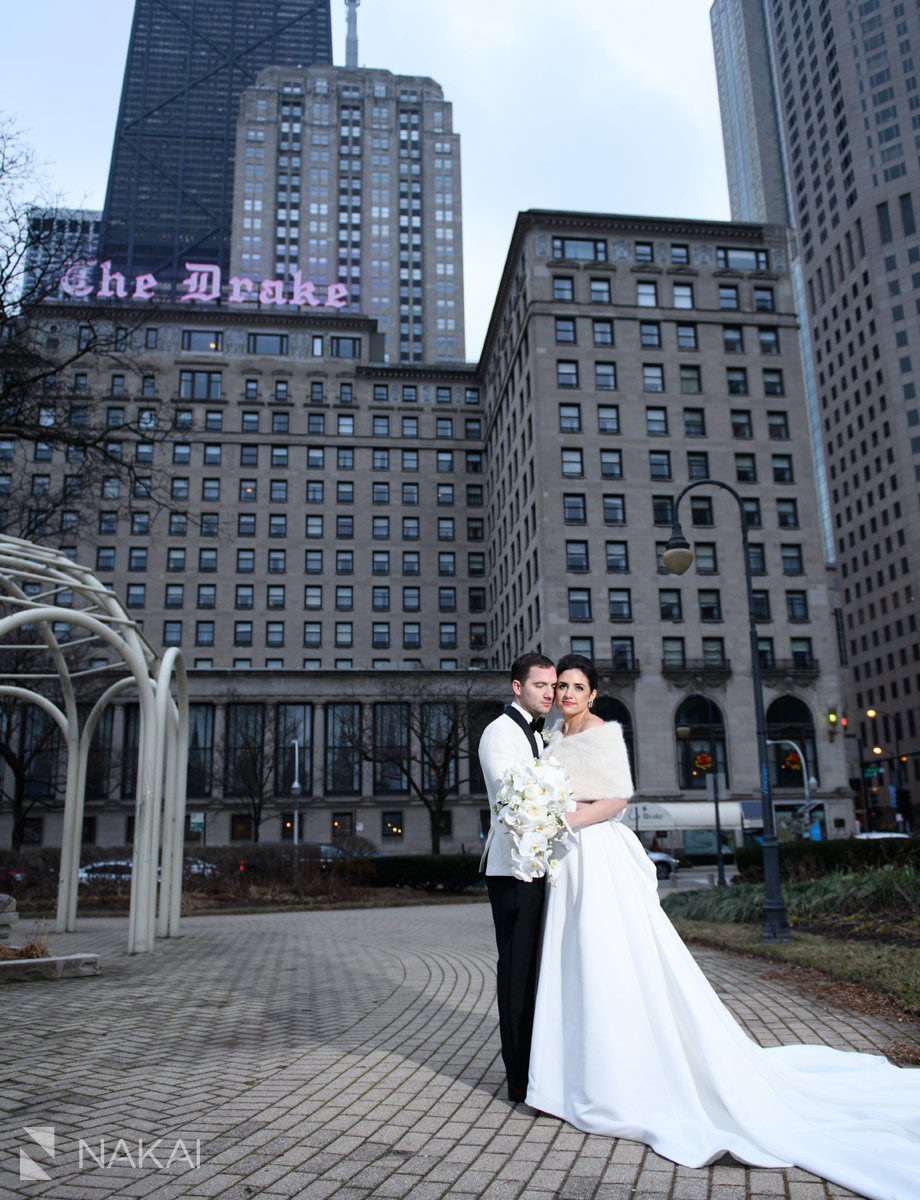 drake hotel chicago wedding photographer bride groom