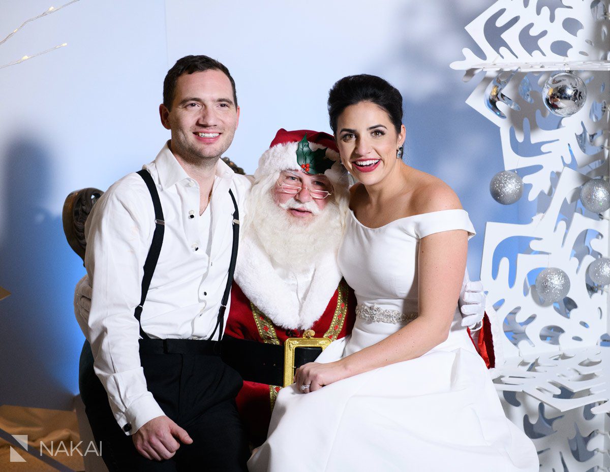 Santa chicago wedding drake hotel photo