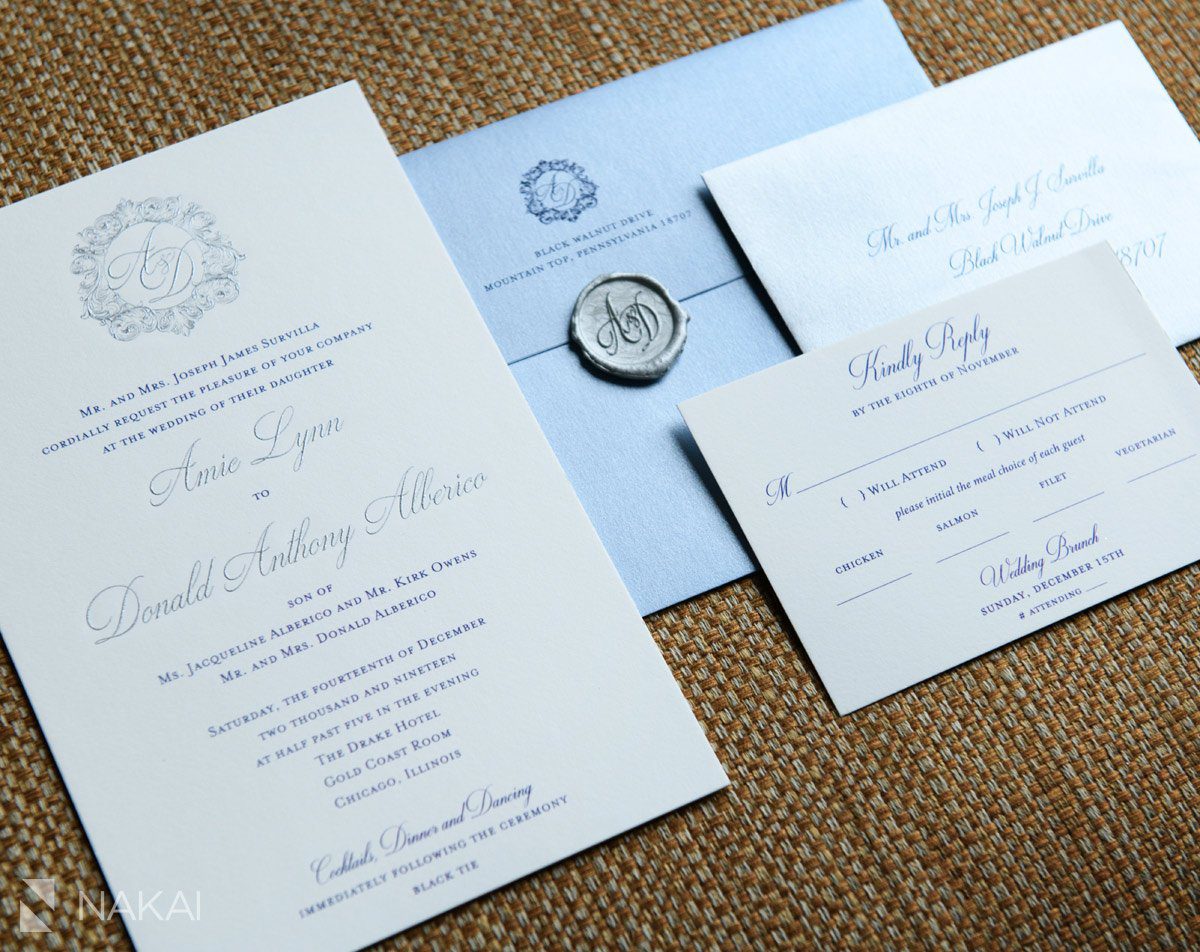 chicago drake hotel wedding photos details invitation