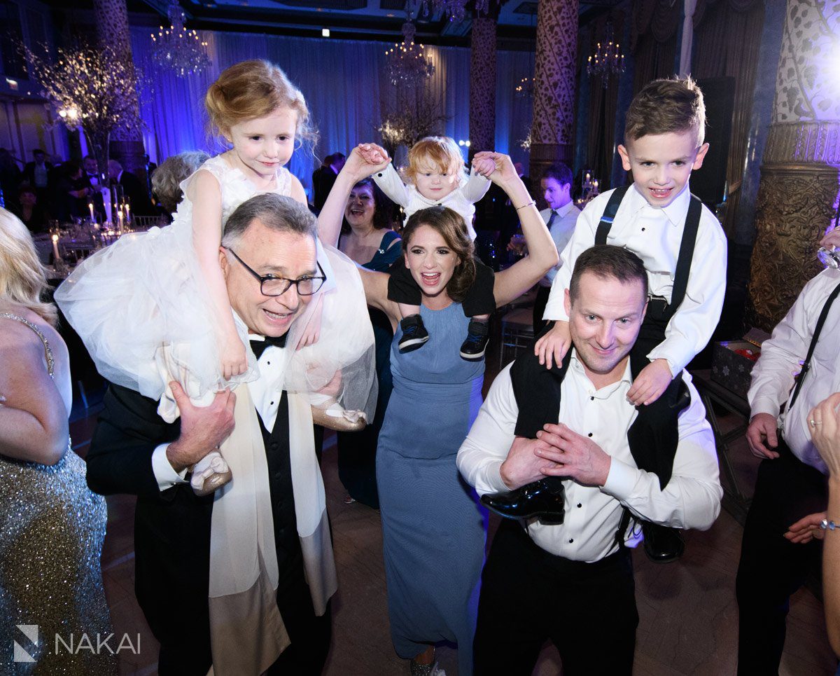drake chicago wedding reception dancing photo