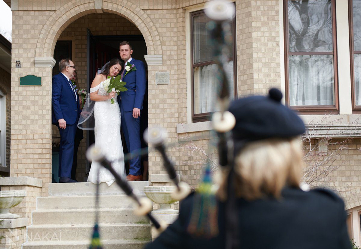 chicago quarantine wedding photos house ceremony