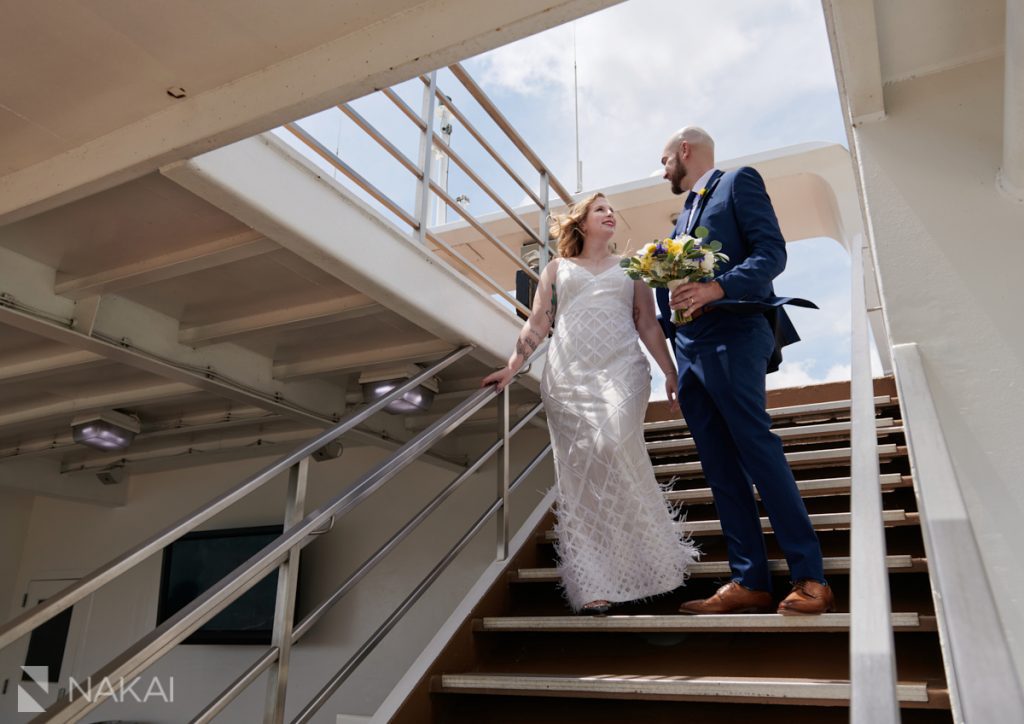 chicago microwedding photos boat odyssey