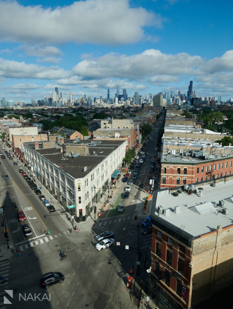 chicago intimate wedding photographer robey hotel view