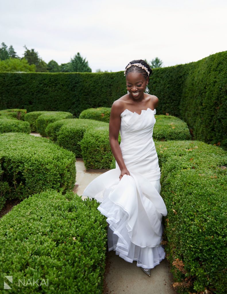 microwedding photographer chicago Morton Arboretum bride