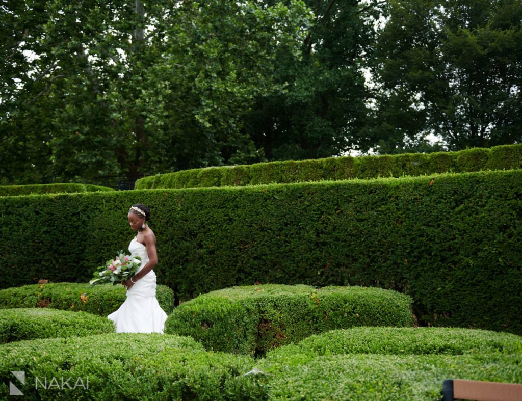 microwedding photographer chicago Morton Arboretum bride