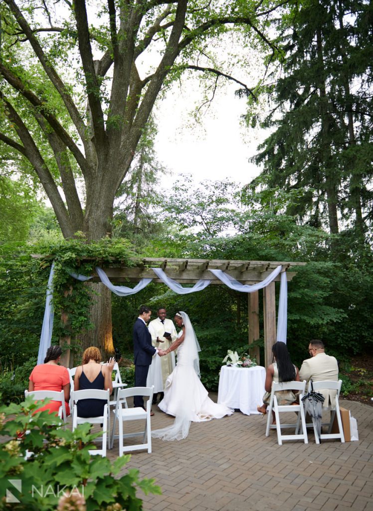 Morton Arboretum wedding photographer microwedding ceremony