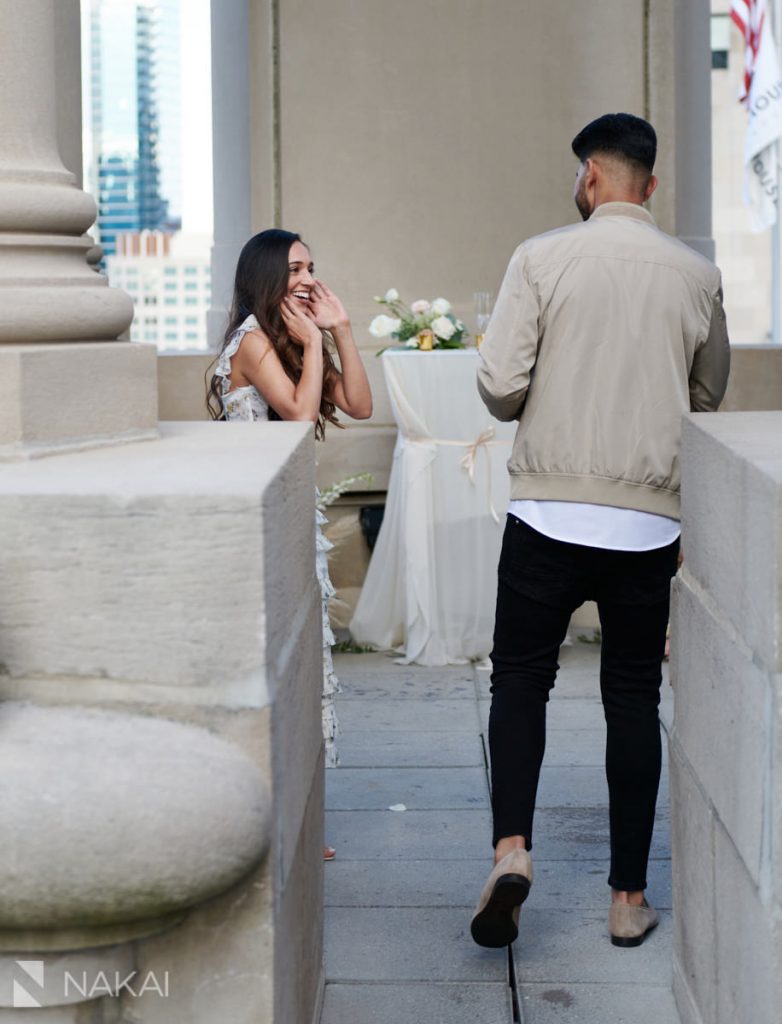 londonhouse proposal photographer chicago rooftop