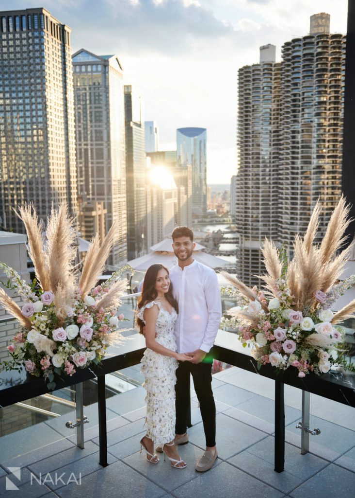 London house proposal photographer chicago rooftop