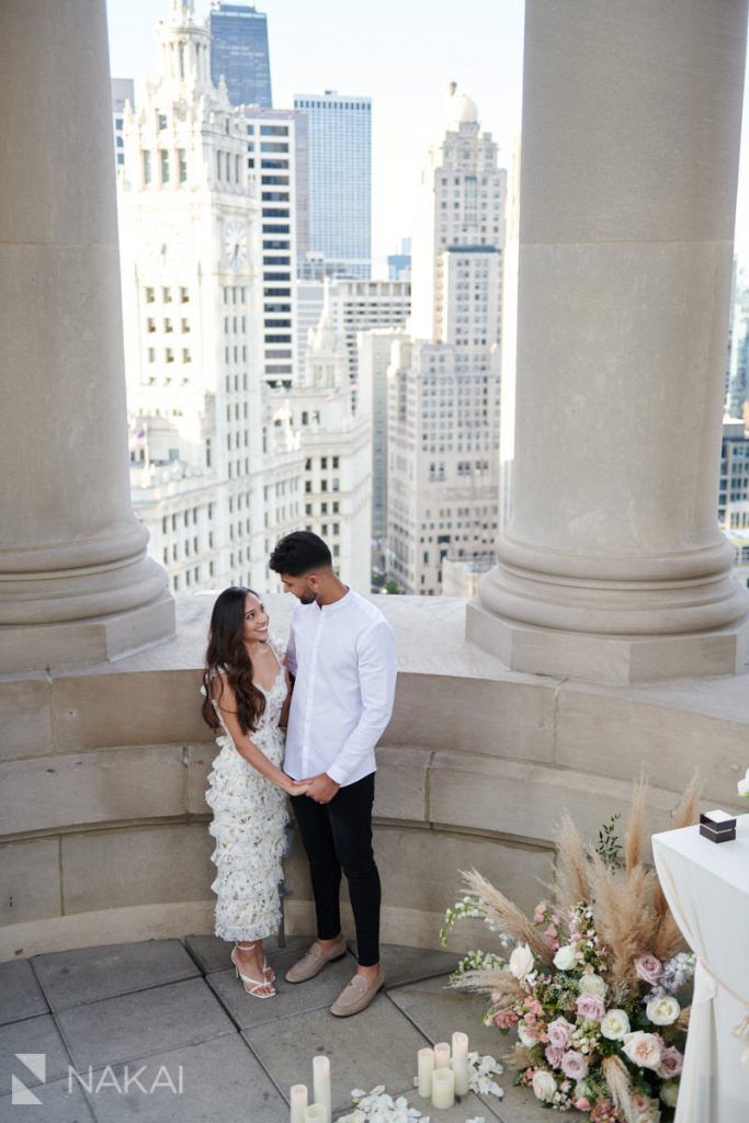 chicago proposal photos Londonhouse cupola