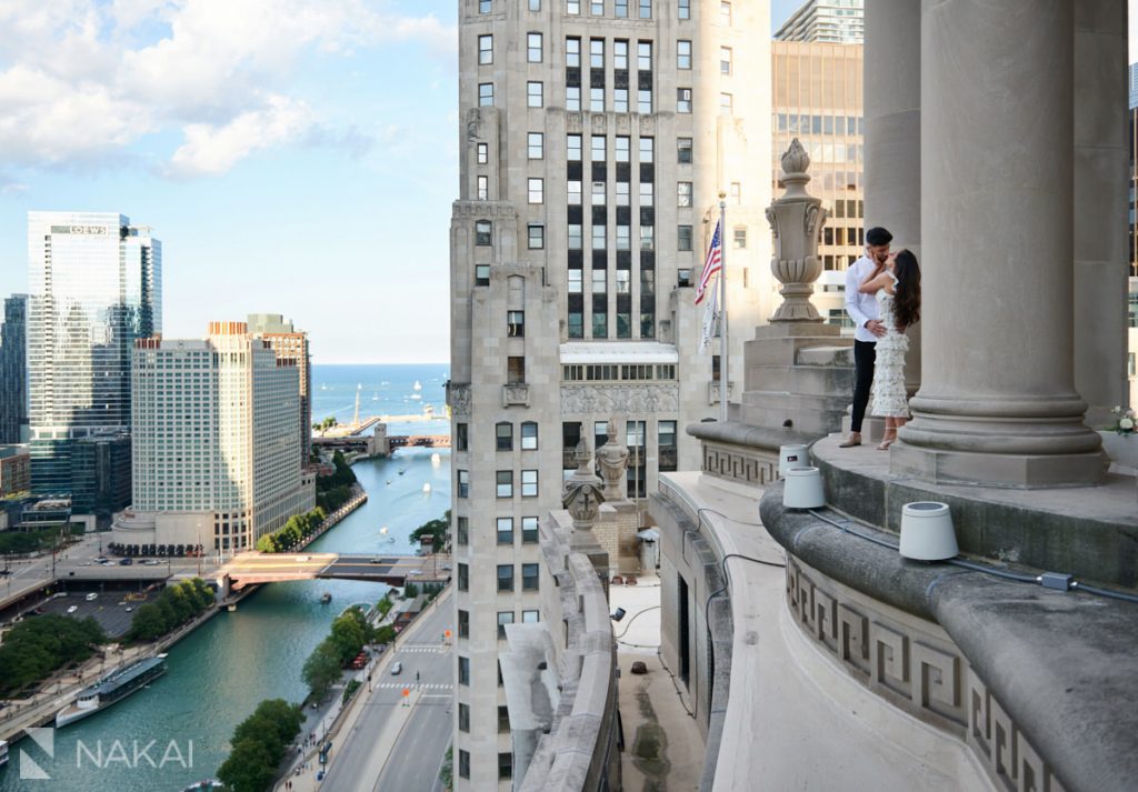 London house proposal pictures chicago rooftop