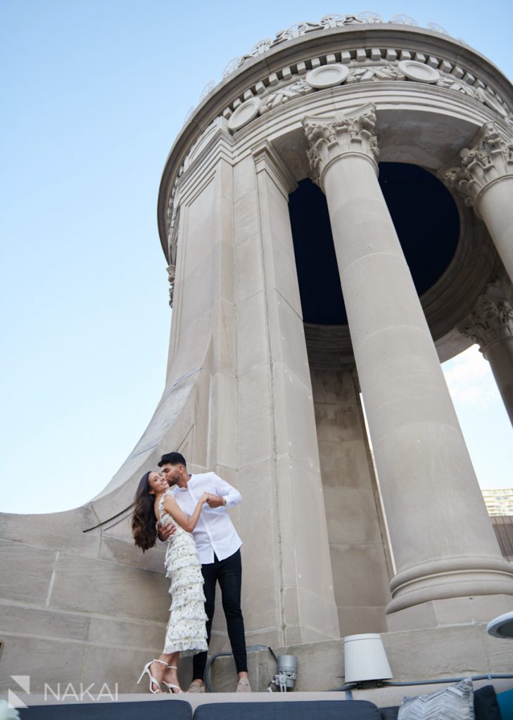 chicago proposal photos Londonhouse cupola