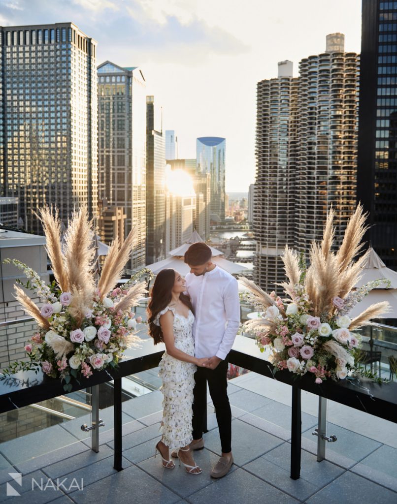 London house proposal pictures chicago rooftop