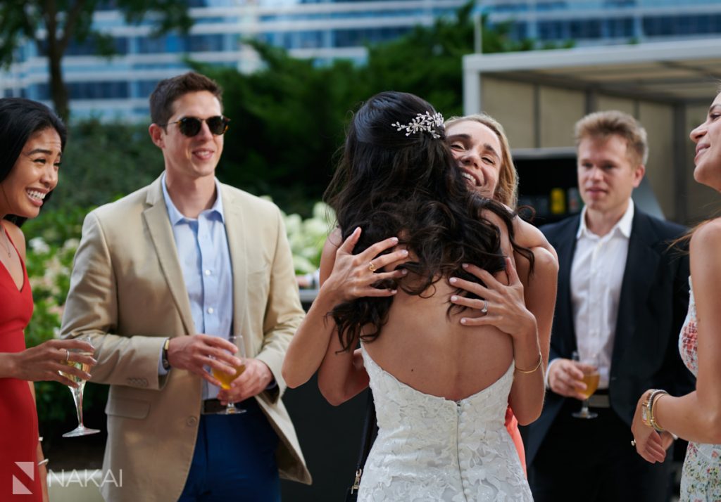 chicago Radisson blu covid wedding pictures outdoor rooftop