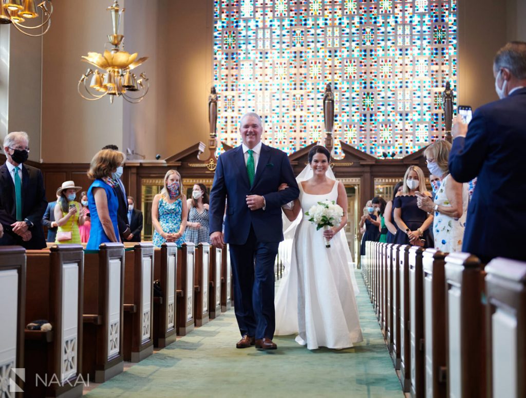 chicago covid church wedding pictures north shore
