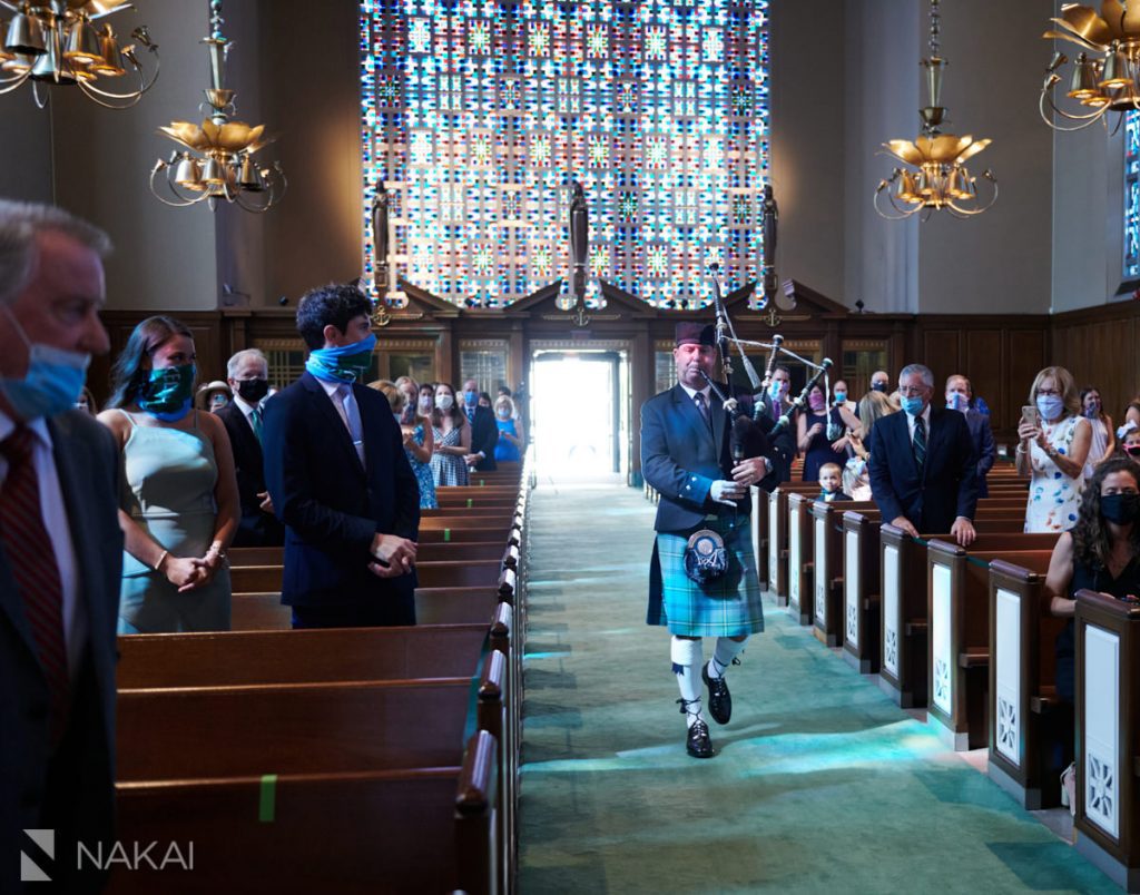covid church wedding pictures chicago north shore