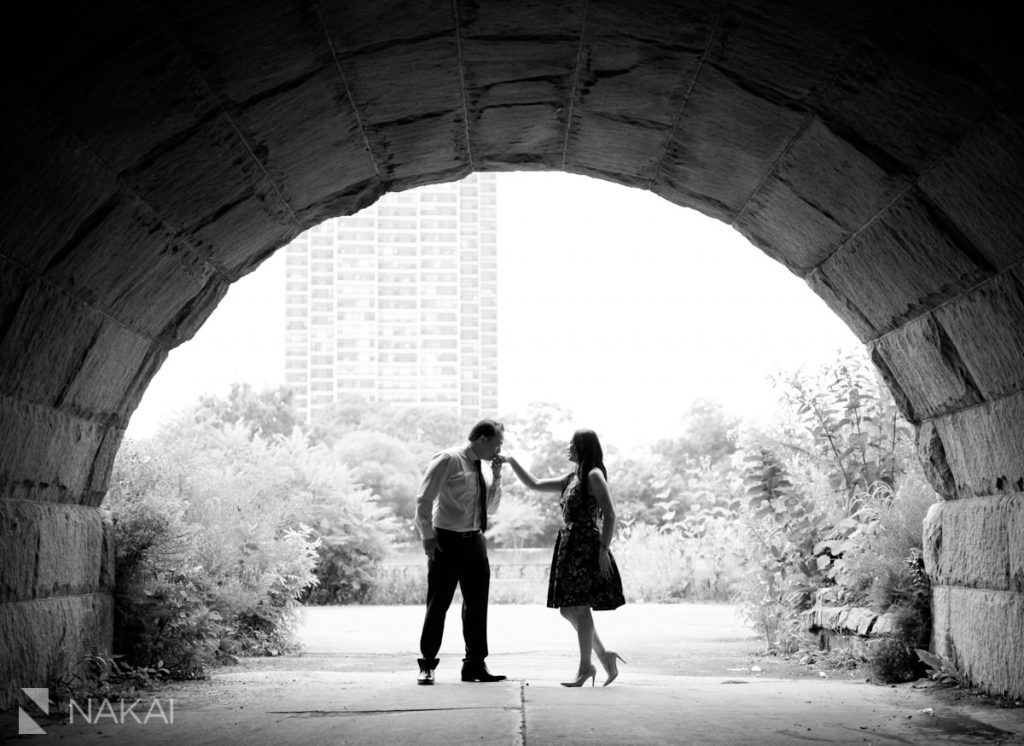 chicago engagement photos asian couple Lincoln Park
