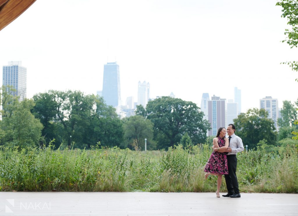 chicago engagement photographer asian couple Lincoln Park