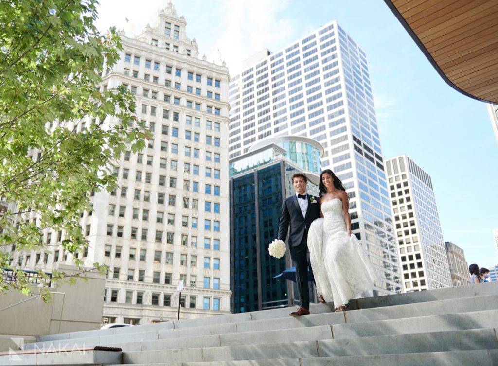 best chicago wedding photos riverwalk