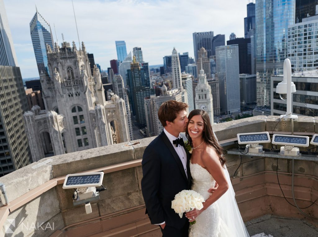 best chicago wedding photos rooftop 