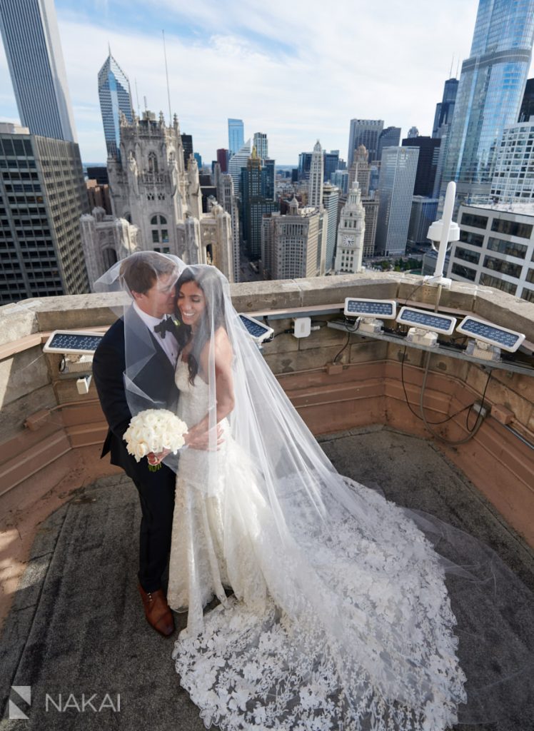 best chicago wedding photos rooftop 