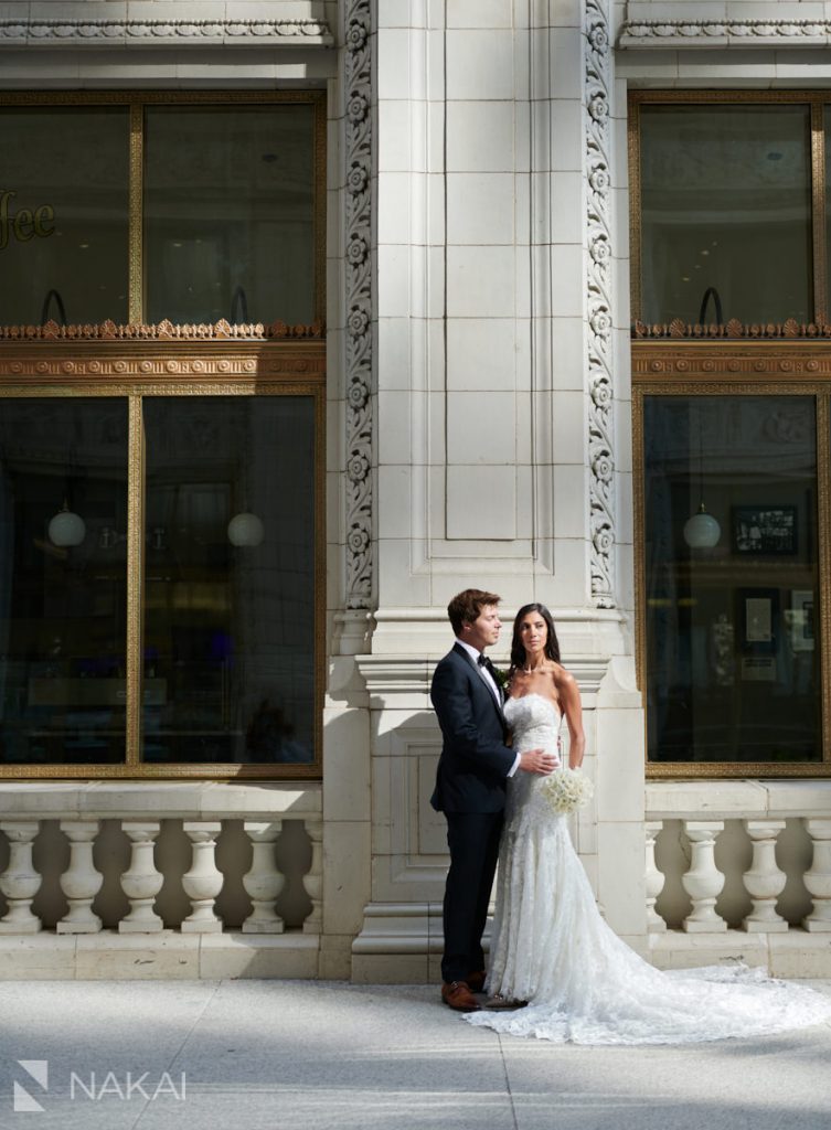 best chicago wedding photographer Wrigley building 