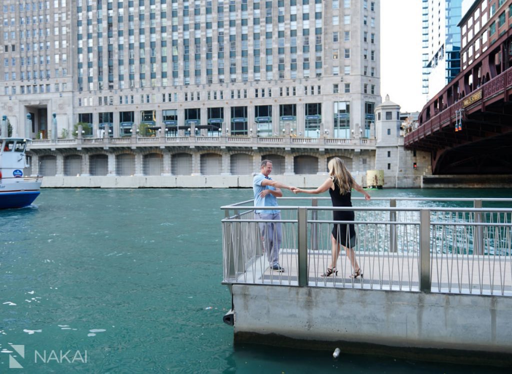 chicago riverwalk proposal photos