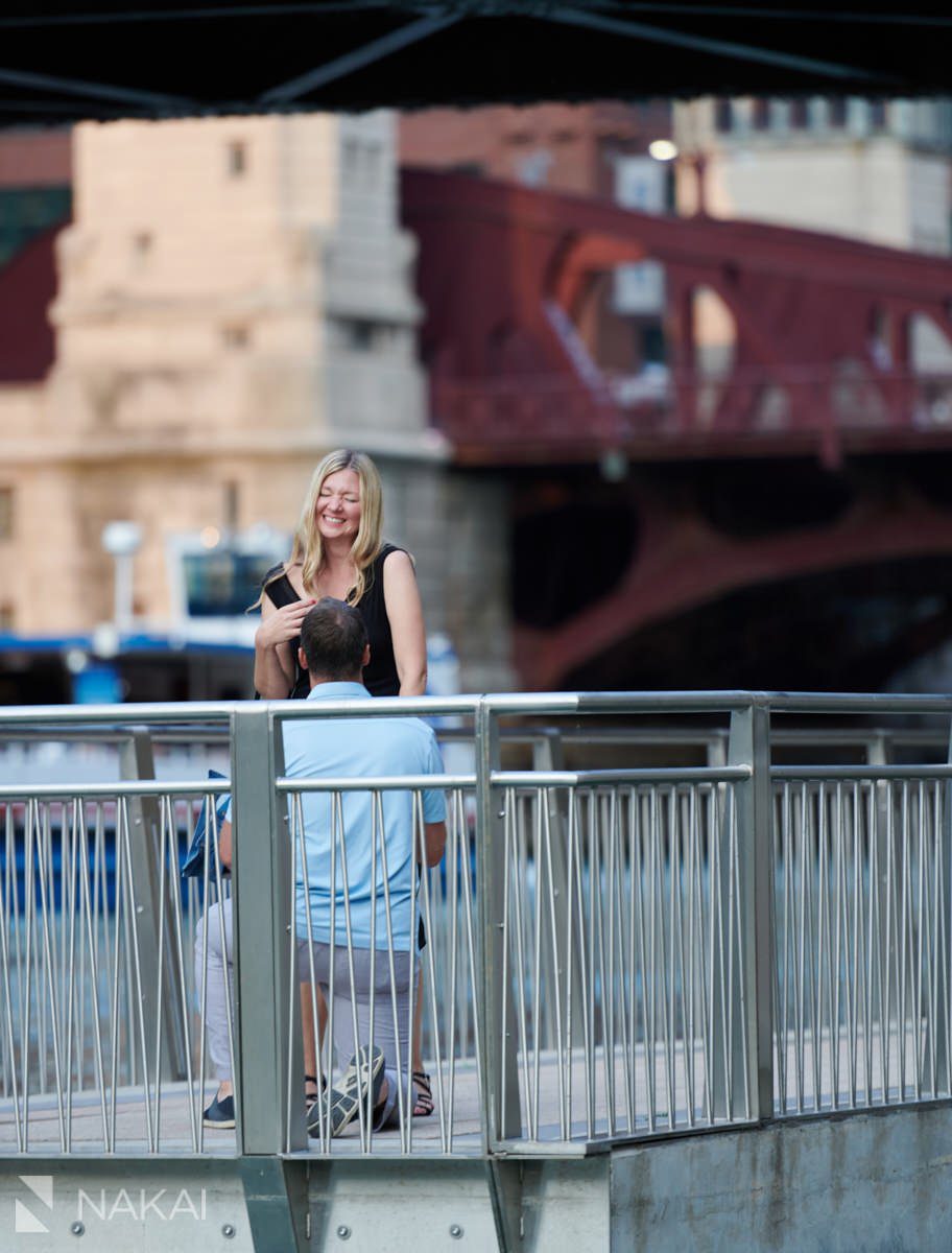 chicago proposal pictures riverwalk