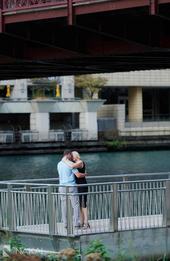 chicago proposal photos riverwalk