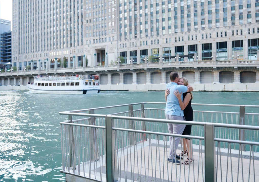 chicago riverwalk proposal photographer