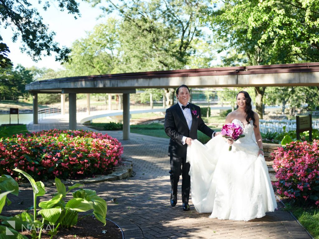 Hyatt lodge wedding photos oak brook bride groom