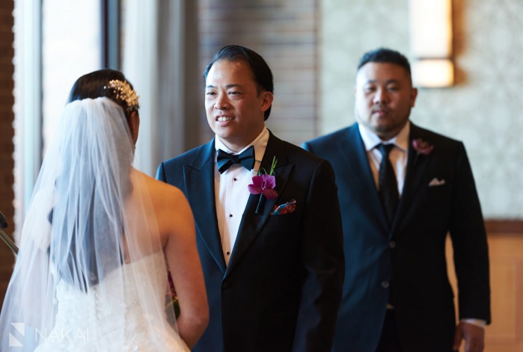 oak brook Hyatt lodge wedding pictures ceremony