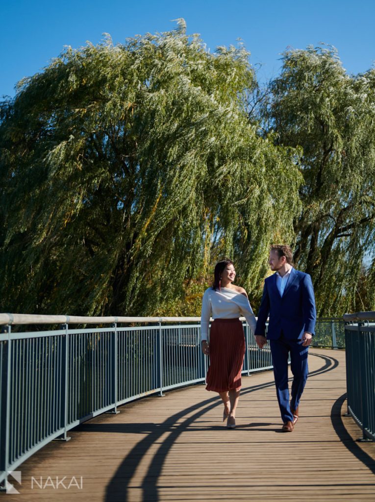 Chicago Botanic gardens engagement photos