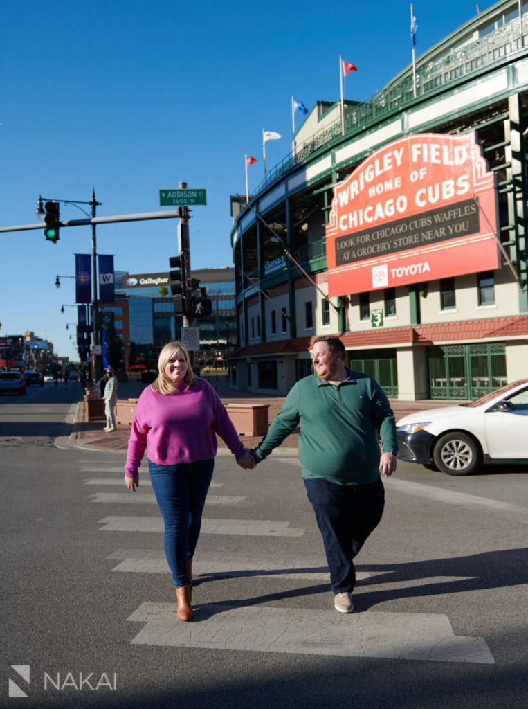 chicago Wrigley field engagement photos