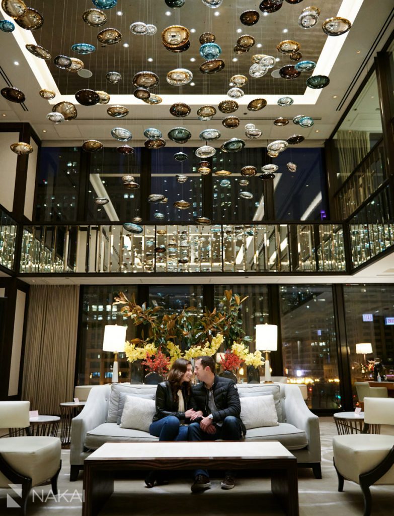 best chicago proposal photographer Langham hotel