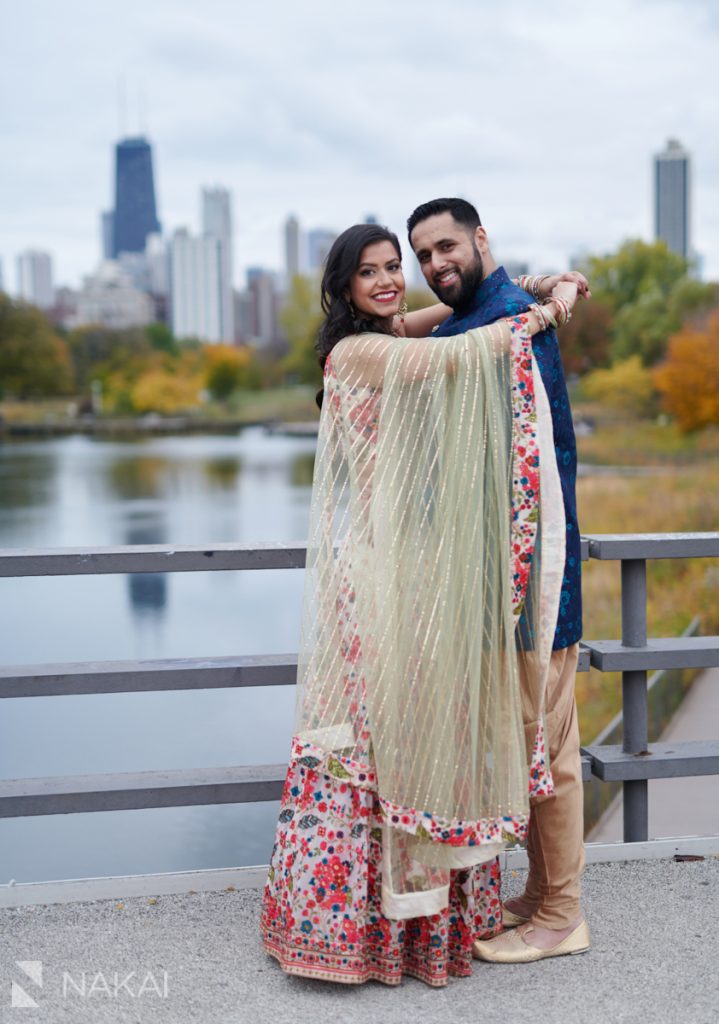 chicago indian engagement photos Lincoln Park 