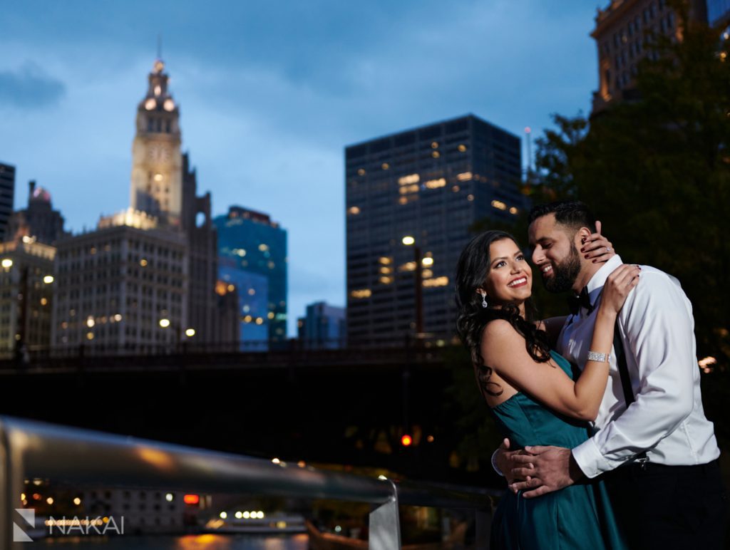 chicago indian engagement pictures rooftop 