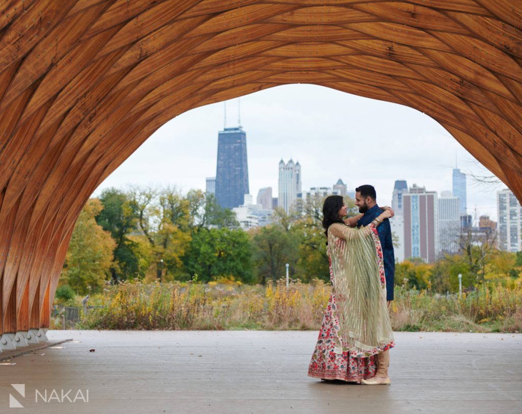 chicago indian engagement pictures Lincoln Park 